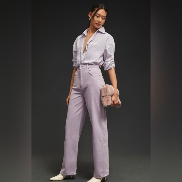 Brand new MOTHER The Tunnel Vision Sneak High-Rise Straight Corduroy Jeans (NWT) - Picture 16 of 16